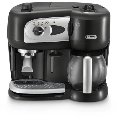 Machine Expresso combiné pompe - DELONGHI - BCO261B.1 - 15 bars - Dosettes et Café moulu - Noir et blanc – 329140 – image 2