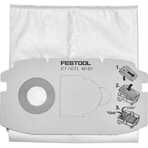 Festool filterzakken CTL MIDI (5 Stuks) – afbeelding 2