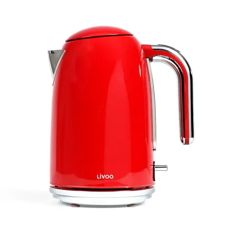 Bouilloire design Rétro rouge 1.7L – image 2