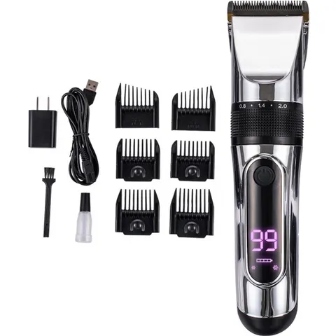 Tondeuse met LCD-display en accessoires – afbeelding 2
