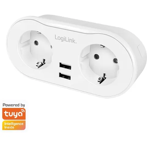 LogiLink 2 gniazda Wi-Fi smart białe – afbeelding 2