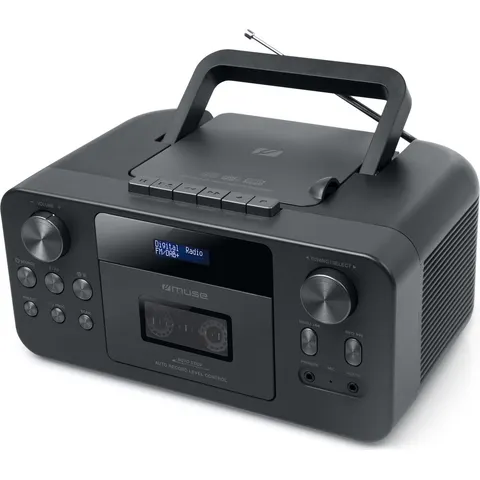 Muse M-182DB - Draagbare Bluetooth, DAB+, CD en Cassette speler – afbeelding 2
