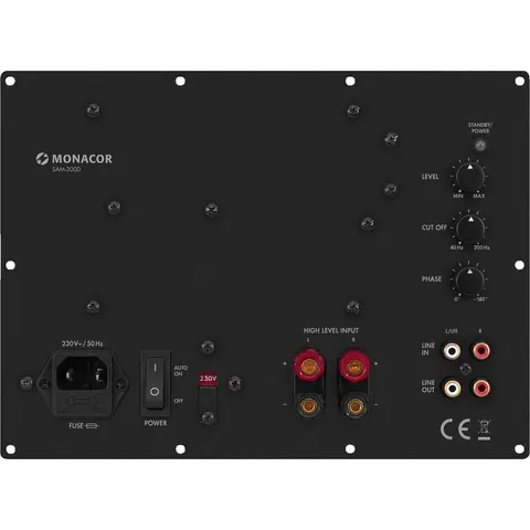 Monacor SAM-300D Class D 300W Active Subwoofer Module – afbeelding 2
