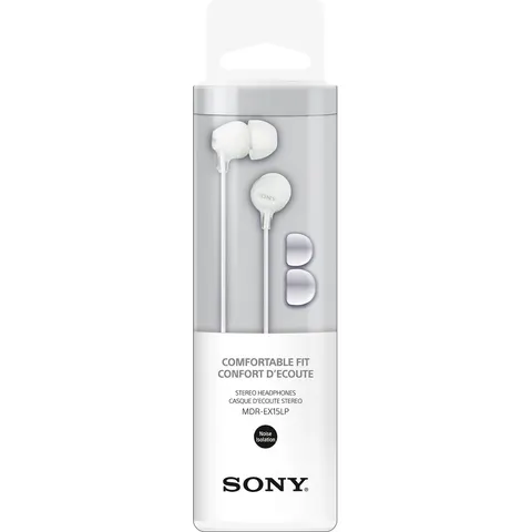 Oortelefoon Sony EX15LP basic wit – afbeelding 2