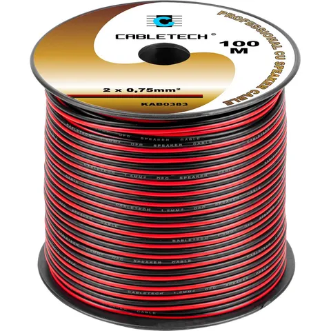 Cabletech - Luidsprekerring - 0,75mm - Koper - 100m – afbeelding 2