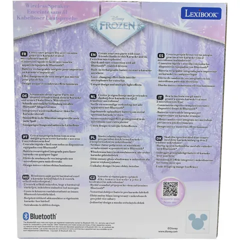 Frozen Bluetooth karaoke met 2 draadloze microfoons – afbeelding 2