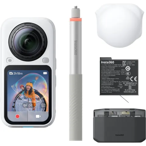 Insta360 - X6 Essentials Bundle Arctic White - Actioncam - Videocamera – afbeelding 2