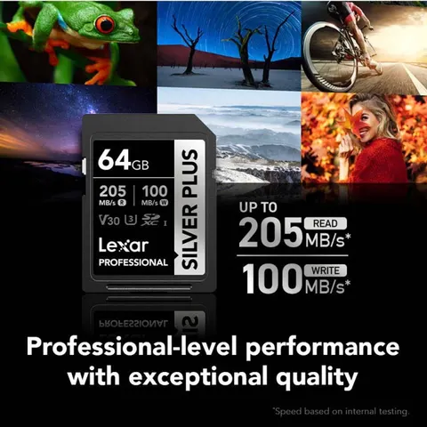 Lexar SDXC Silver Plus UHS-I 64 Go – image 2