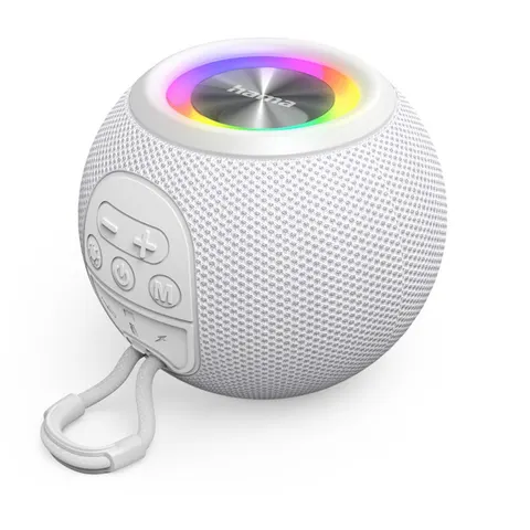 Hama Bluetooth speaker - Ball Shape - 5 Lichtmodi - 5W - Wit – afbeelding 2