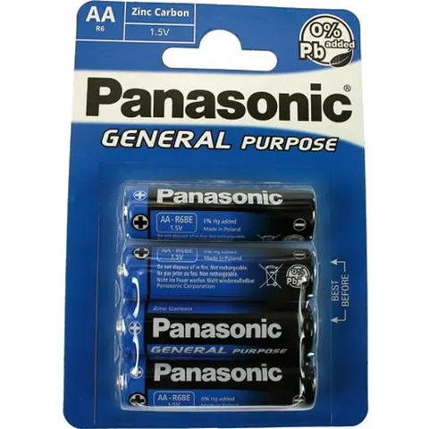 Panasonic R6 4xAA batterijen – afbeelding 2