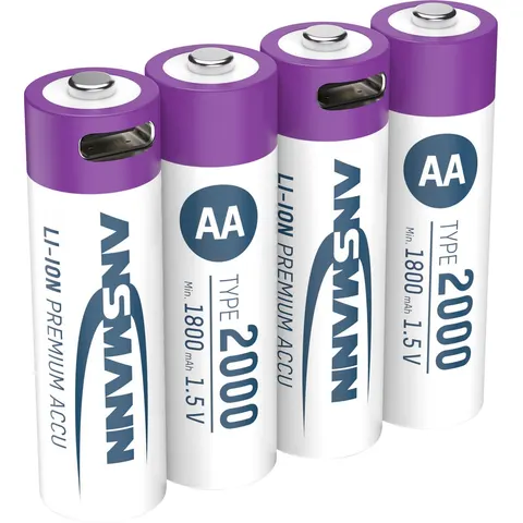 Ansmann Oplaadbaar Bat Aa En Usb-C – afbeelding 2