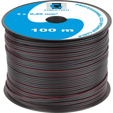 Cabletech - Luidsprekerring - 100m - CCA - 2x0,2mm – afbeelding 2