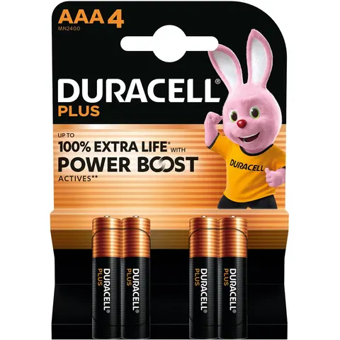 Duracell Plus Batterijen MN2400 AAA – 4 st – afbeelding 2