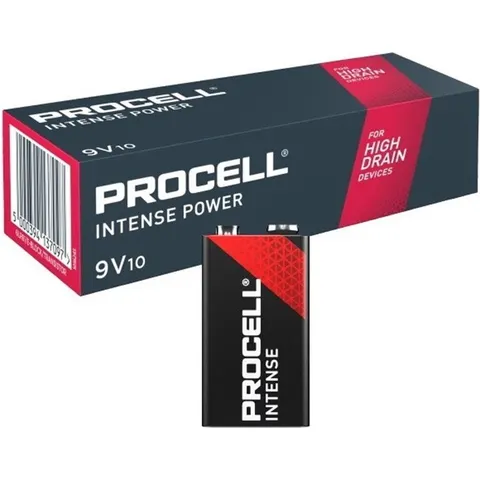 Procell Intense Alkaline 9V / 6LR61 - 10 pack – afbeelding 2