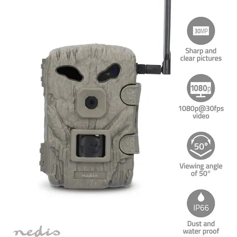 Caméra de Chasse Full HD Vision Nocturne Angle de Détection 50 NEDIS – image 2