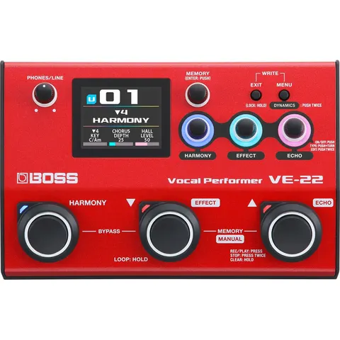 Boss VE-22 Vocal Performer - Multi-effect unit voor gitaren – afbeelding 2