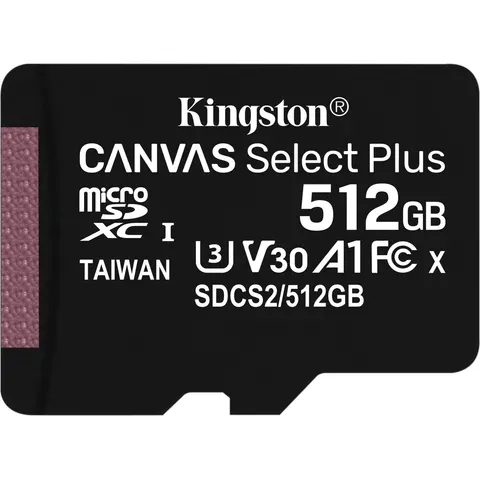Kingston Canvas Select Plus microSDXC 512GB incl. SD-adapter – afbeelding 2