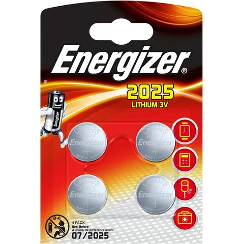 Batterij energizer 4x cr2025 lithium – afbeelding 2