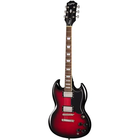Epiphone SG Tribute Plus Cherry Burst - Double Cut modellen – afbeelding 2