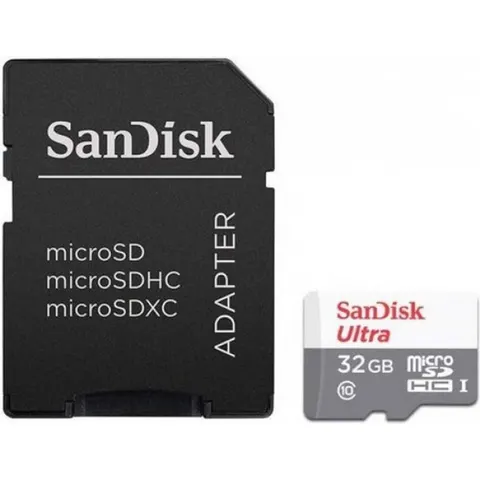 SanDisk Micro SD 32 GB - Memory Card - met Adapter – afbeelding 2