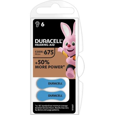 Duracell Hearing Aid DA 675 6CT – afbeelding 2