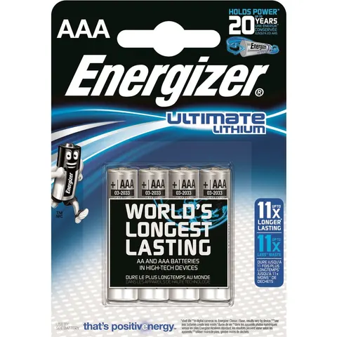 Batterij Energizer Ultimate Lithium 4xAAA – afbeelding 2