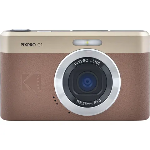 Kodak C1 compact camera - kantelbaar scherm - bruin – afbeelding 2