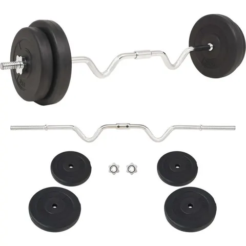 vidaXL Ensemble d'haltères 30 kg – image 2