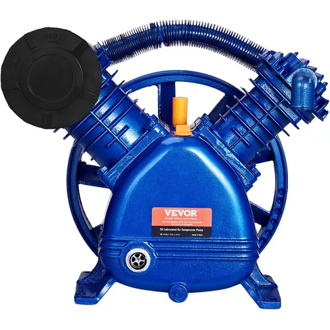 VEVOR Compressorunit Zuigercompressor Luchtcompressor 5,5 Pk Dubbele Cilinder – afbeelding 2