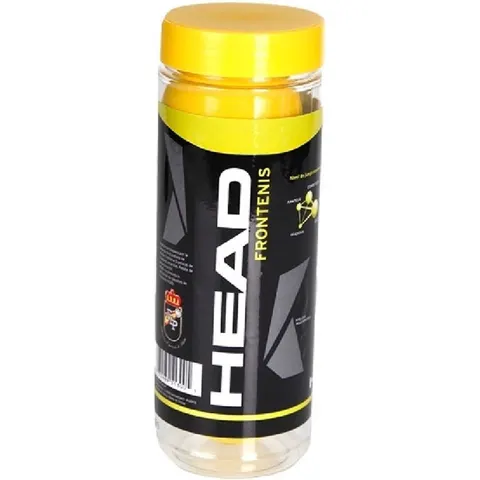 Jar 3 Head Yellow Frontenis Balls – afbeelding 2