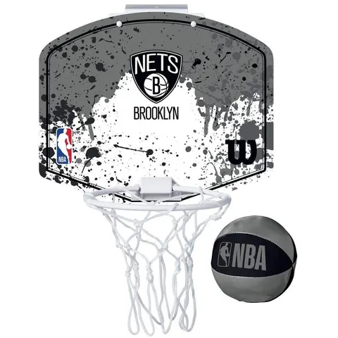 Basketball Basket Wilson Brooklyn Nets Mini Grey – afbeelding 2