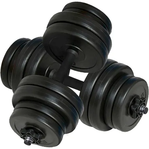 vidaXL Haltères 2 x 15 kg – image 2