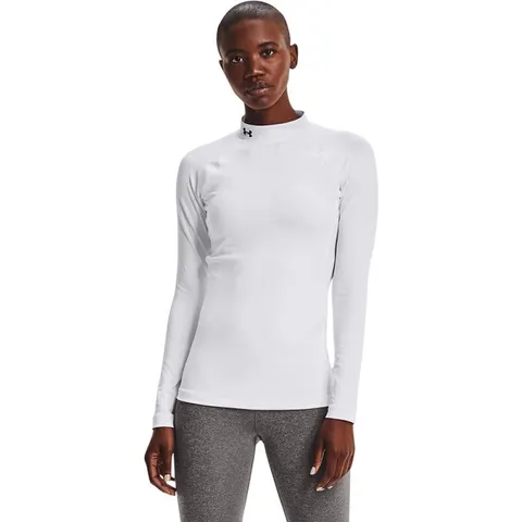 Under Armour Authentics Mockneck - Wit/ Zwart – 411825 – afbeelding 2