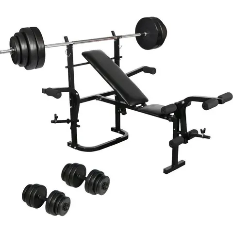vidaXL Ensemble de banc de musculation – image 2