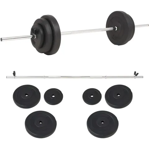 vidaXL Ensemble de haltères 30 kg – image 2