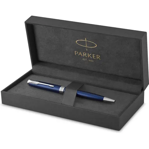 Balpen Parker Sonnet blue lacquer CT medium – afbeelding 2