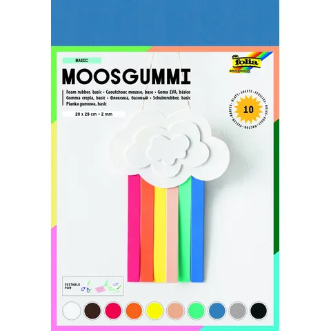 Foam Folia 20x29cm basic 10 kleuren – afbeelding 2