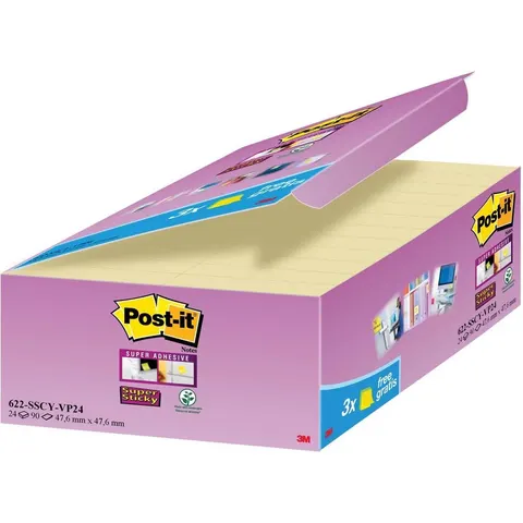 Post-it® Super Sticky Notes – 622SY24 – afbeelding 2