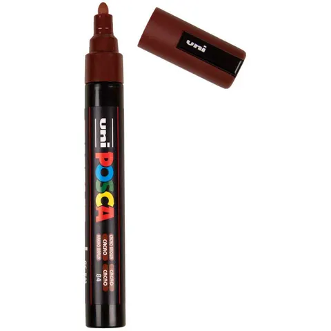 Paintmarker Uni POSCA PC5M medium cacao bruin – afbeelding 2