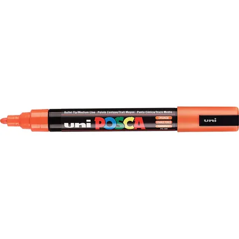 Paintmarker Uni POSCA PC5M medium oranje – afbeelding 2