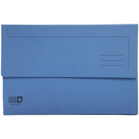 Pocketmap exacompta cleansafe a4 400gr blauw – afbeelding 2