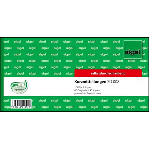 SD008 - 80 sheets - 1/3 A4 q - Green – afbeelding 2