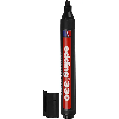 Edding Permanent Marker - 330 - Zwart – afbeelding 2