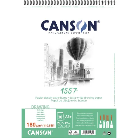 Canson schetsblok A3+, 120 g/m², 50 vellen – afbeelding 2