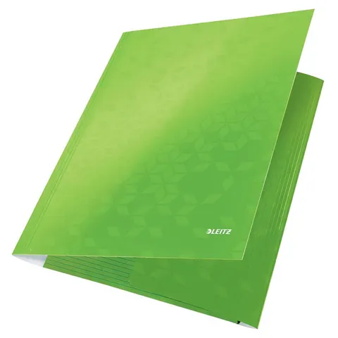 Leitz WOW Kartonnen A4 3-Klepsmap - Groen – afbeelding 2