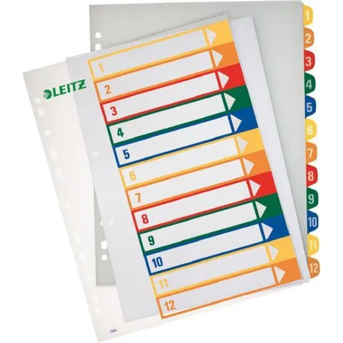 Leitz PC Printbare Index - PP - A4+ - 12 tabs – afbeelding 2