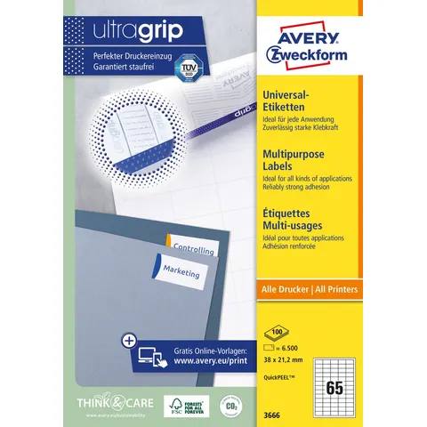 Avery General Usage Labels Wit – afbeelding 2