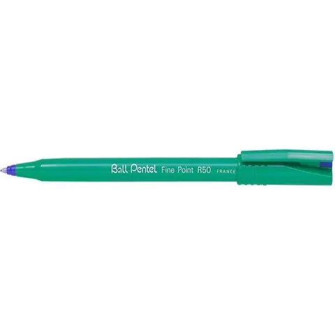 Rollerpen Pentel R50 medium blauw – afbeelding 2