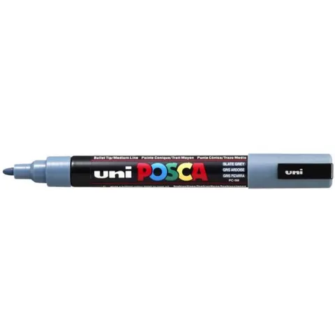 Paintmarker Uni POSCA PC5M medium leisteengrijs – afbeelding 2