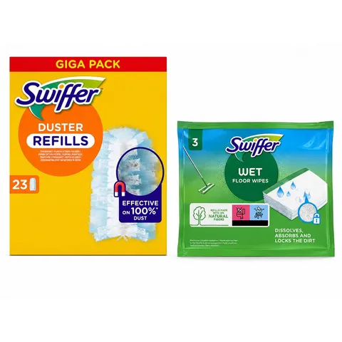 Swiffer Duster Starter Set +23 Dusters +3 Refills Wet – afbeelding 2